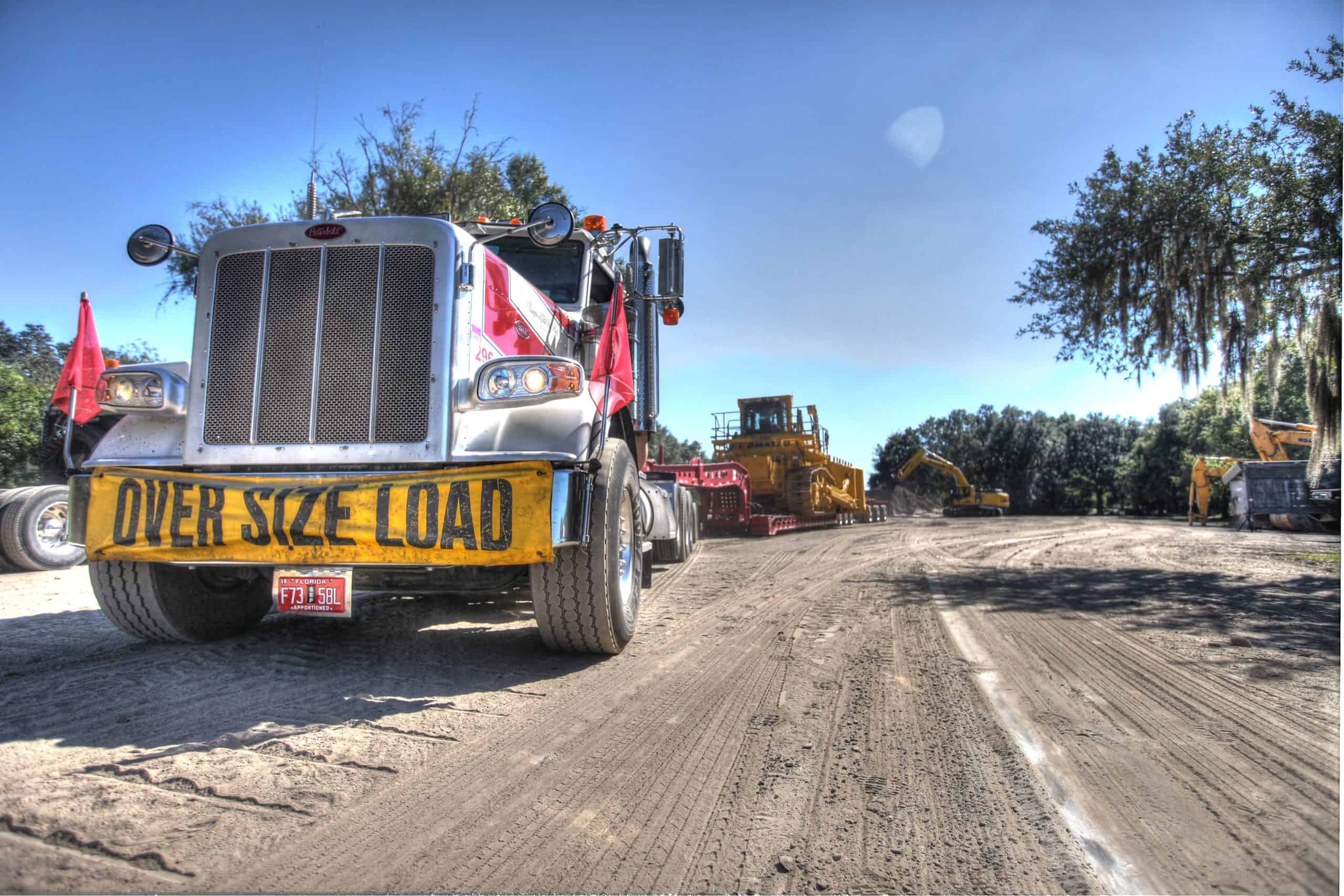 red truck heavy haul