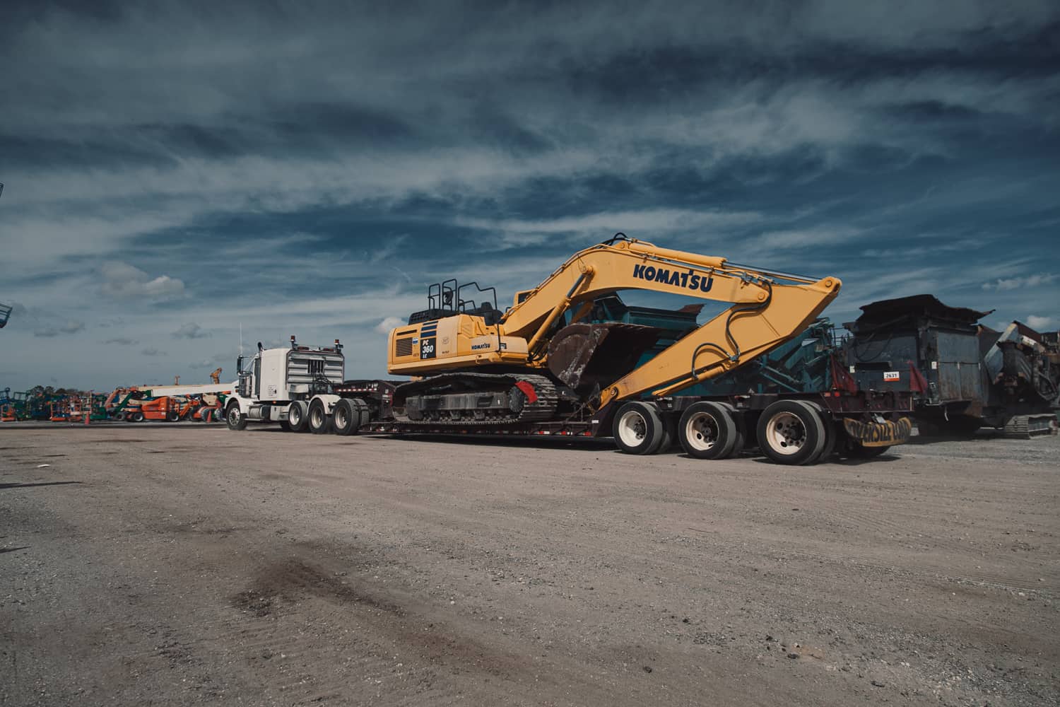 Oversize load being transported