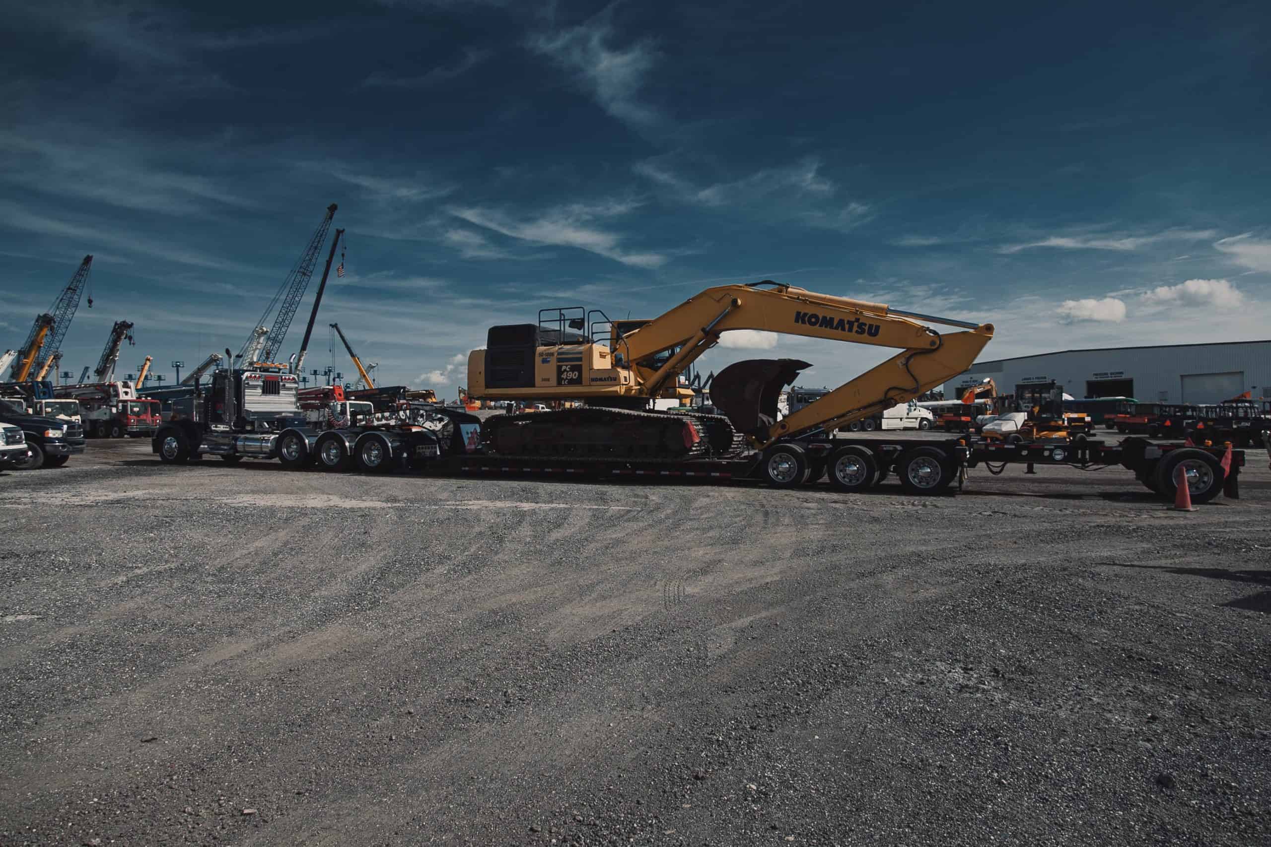 excavator load