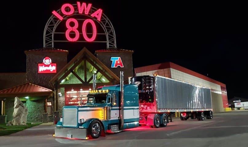 truck stops on highway 20 in iowa