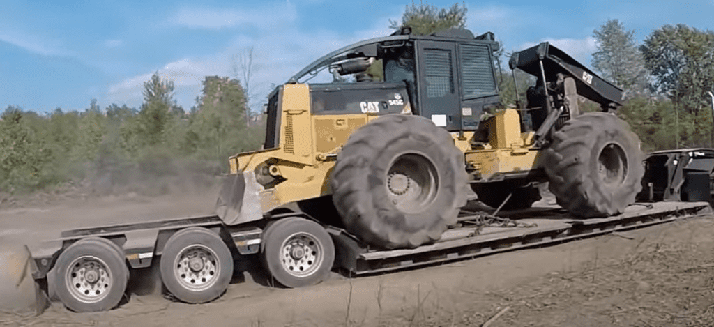 CAT Skidder Loading