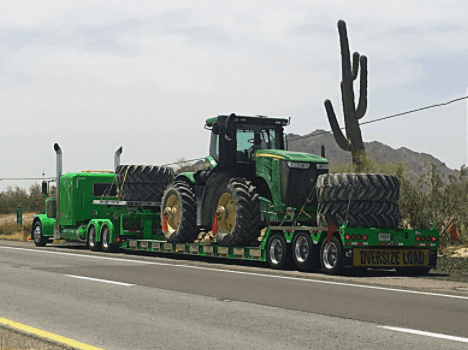 RGN trailer tractor