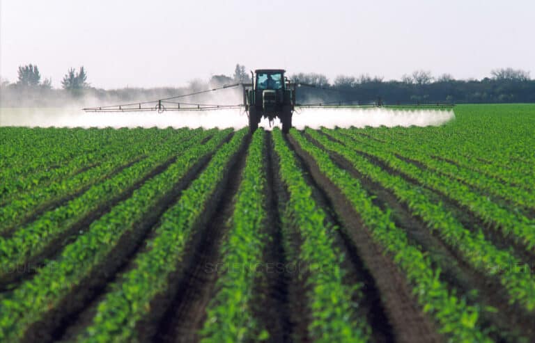 Sprayer in field Sprayer in field