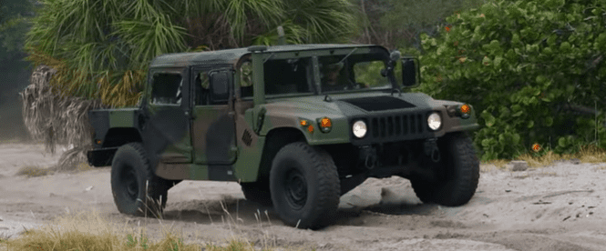 camo humvee