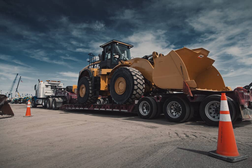 cat wheel loader trailer