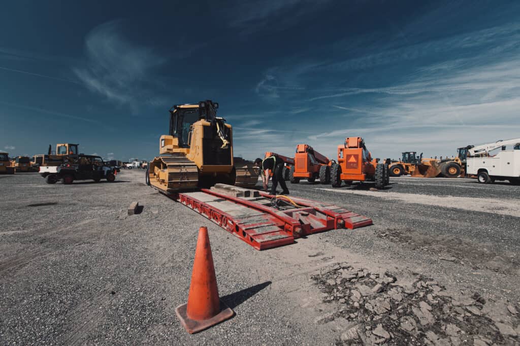 dozer detach trailer