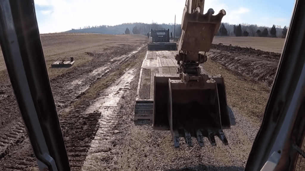 excavator line up