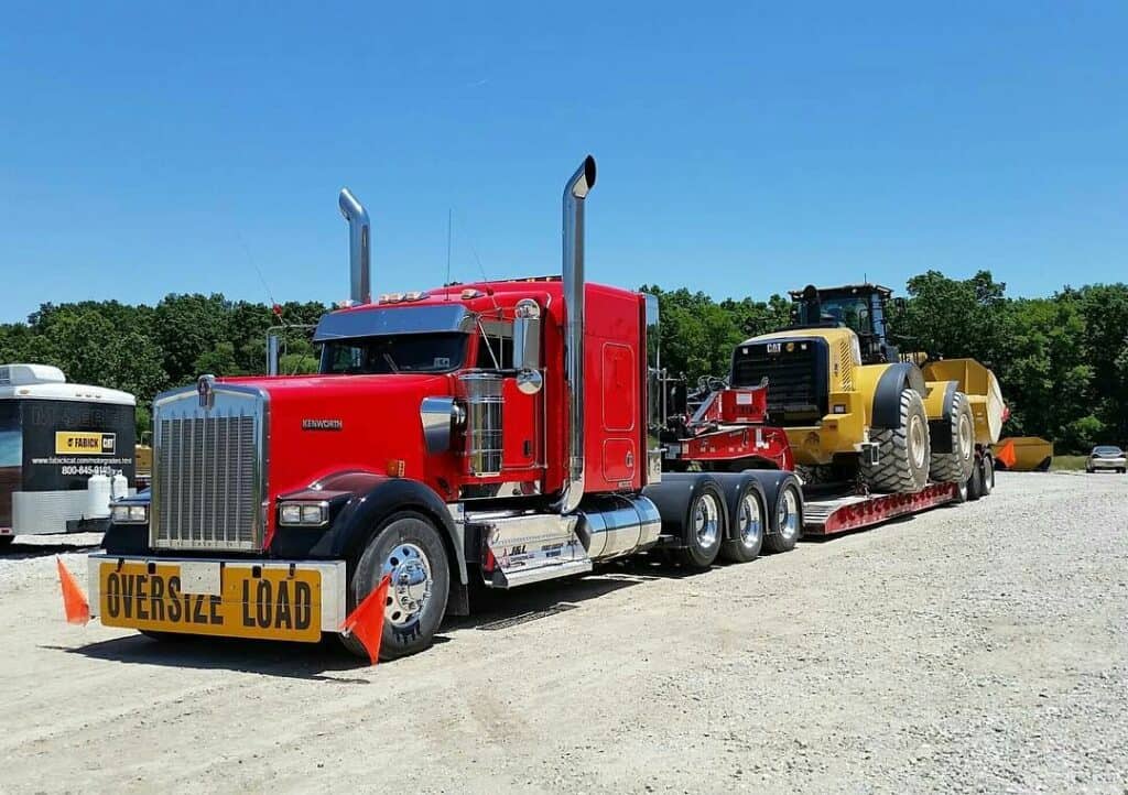 flatbed truck trailer