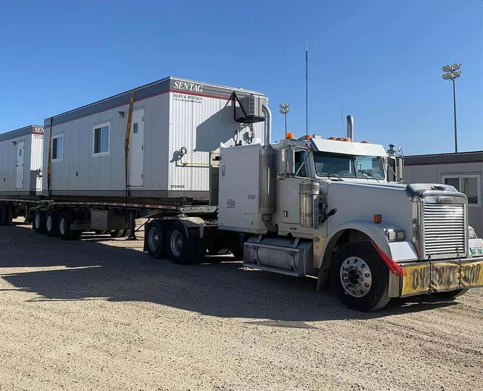 move a mobile office trailer