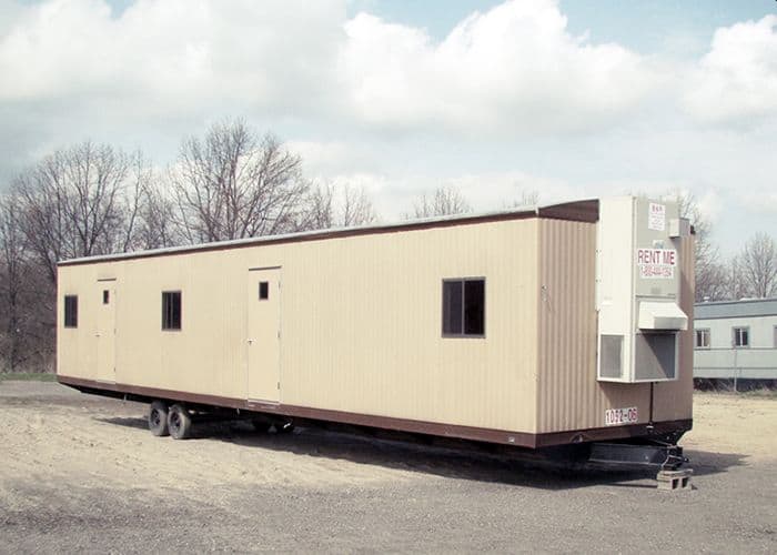 mobile office trailer size