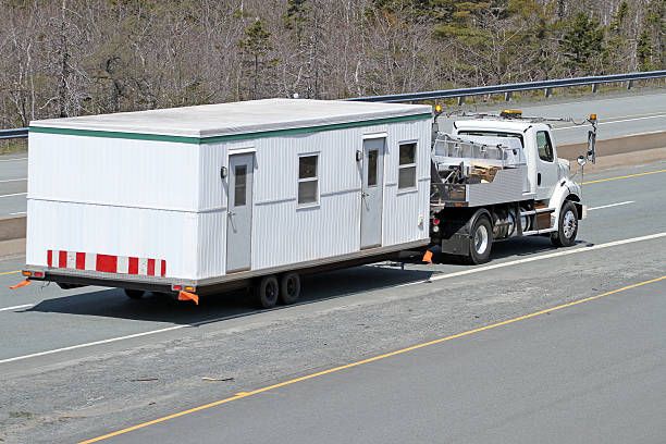 mobile office trailer transport