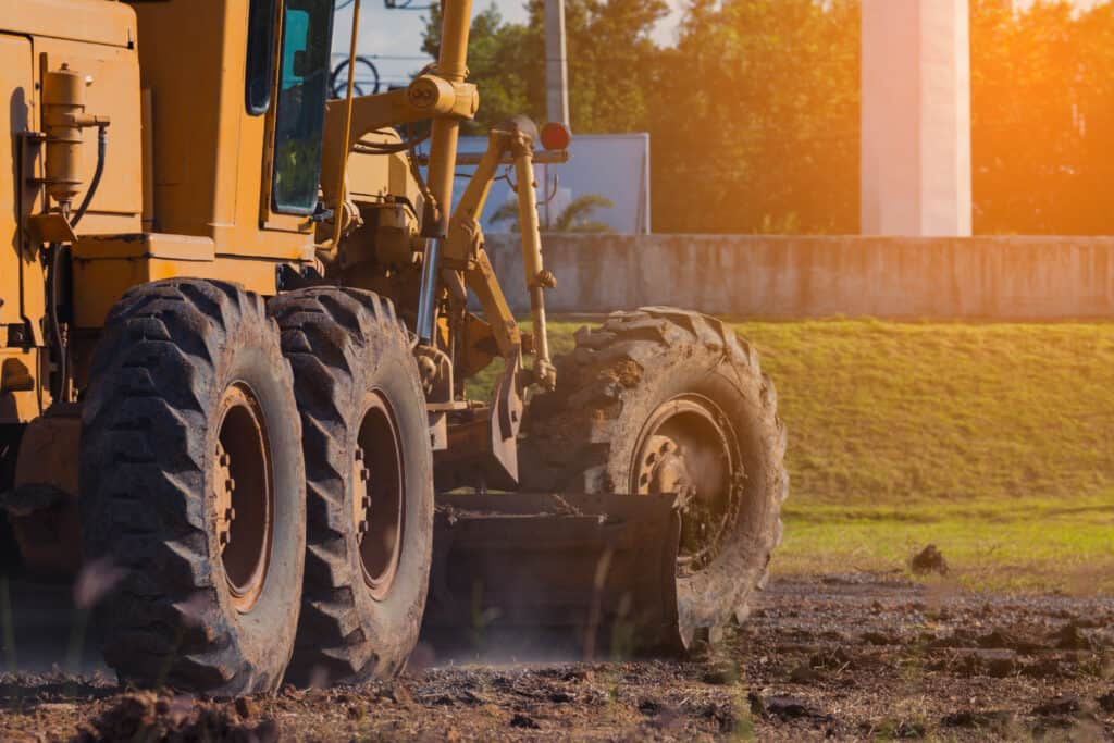 motor grader side view