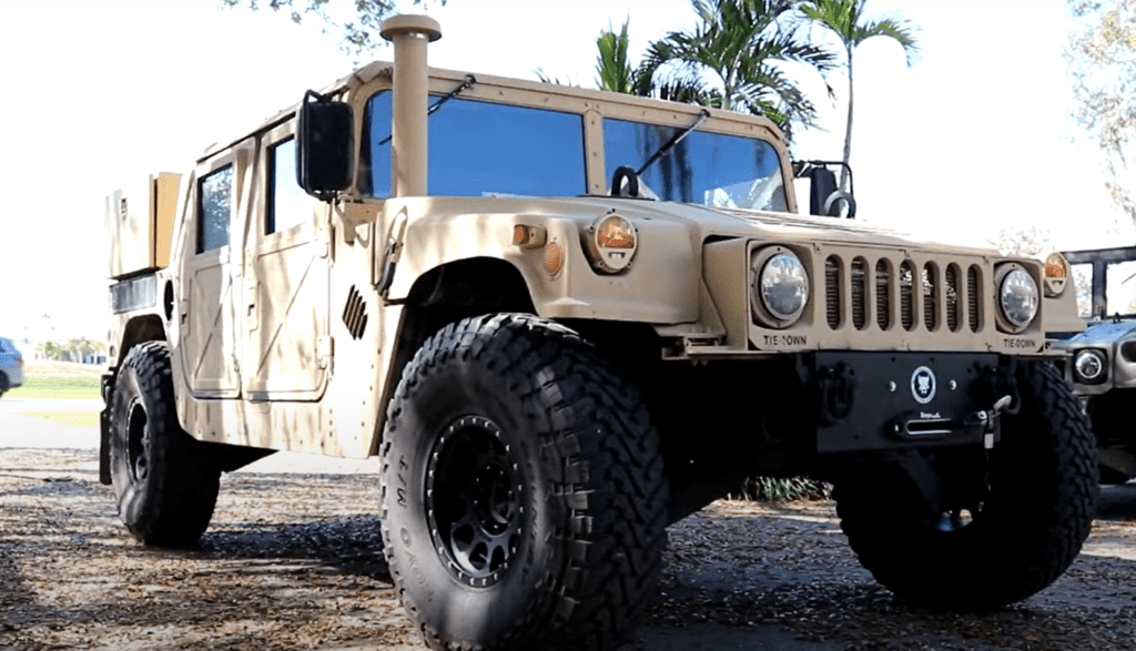 parked humvee