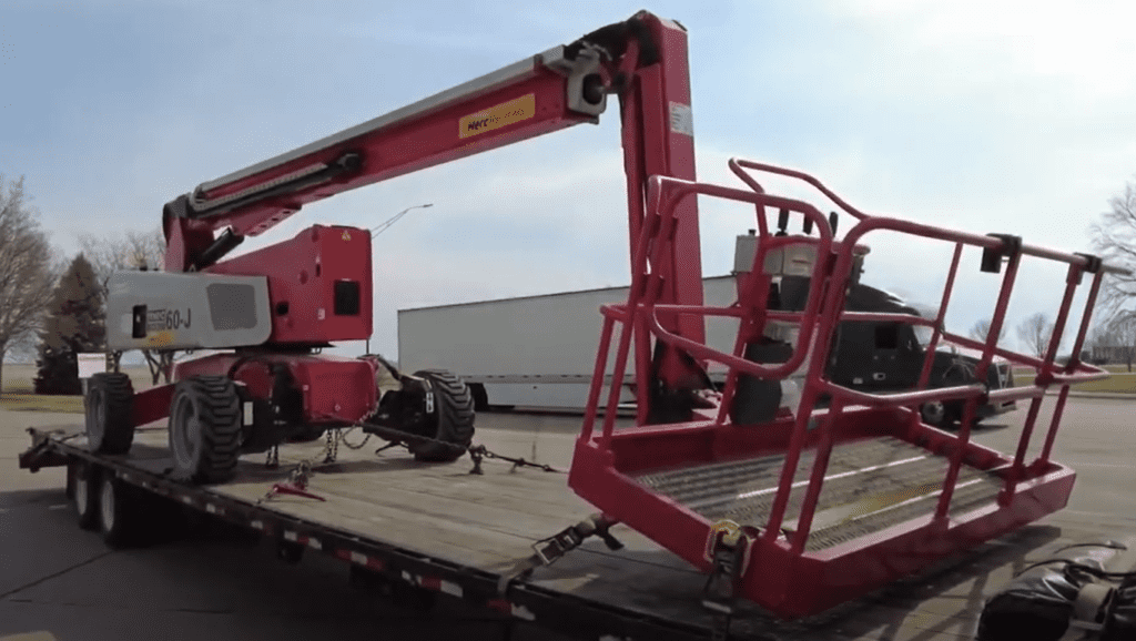 red boom lift