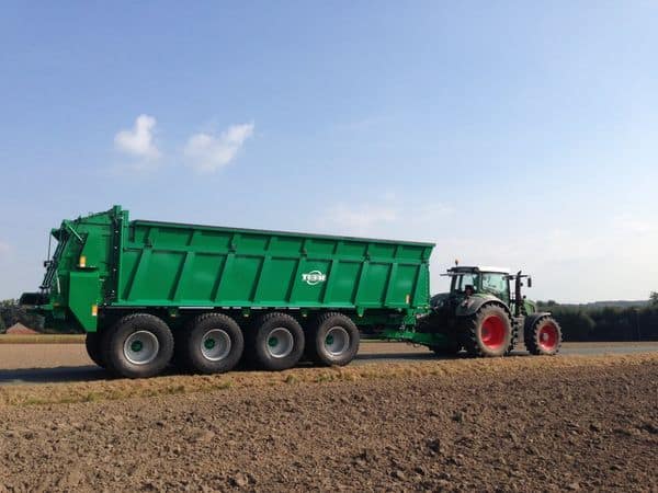 tractor and spreader