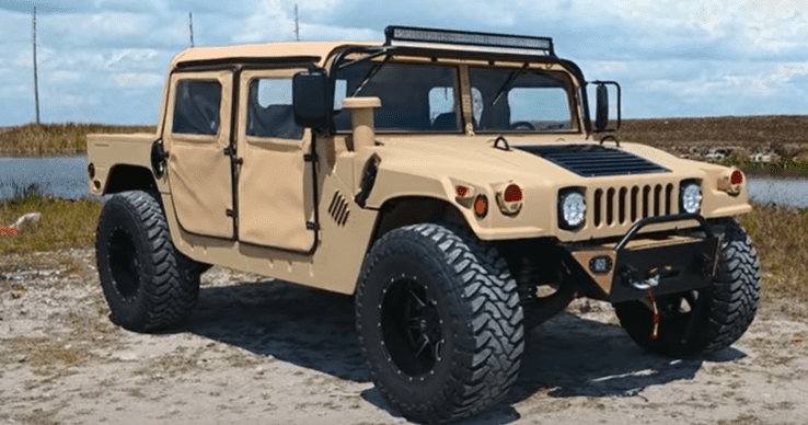 tan humvee